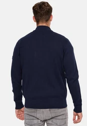 Indicode Strickjacke Manuel Dunkelblau/Hellblau