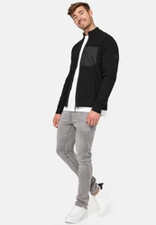 Indicode Strickjacke Manuel Schwarz