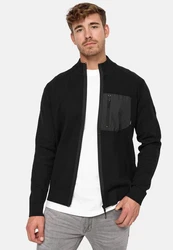 Indicode Strickjacke Manuel Schwarz