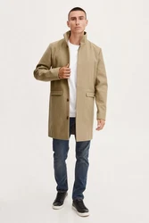 !Solid Wollmantel SDJampa Khaki/Beige