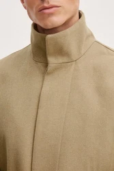 !Solid Wollmantel SDJampa Khaki/Beige