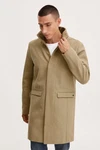 !Solid Wollmantel SDJampa Khaki/Beige