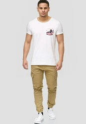 Indicode Herren Cargohose August Khaki