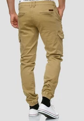 Indicode Herren Cargohose August Khaki