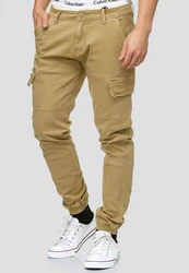 Indicode Herren Cargohose August Khaki