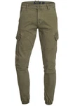 Indicode Herren Cargohose August Dunkelgrün/Khaki