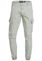 Indicode Herren Cargohose August Khaki/Dunkelgrün