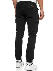 Indicode Herren Cargohose August Black