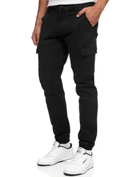 Indicode Herren Cargohose August Black