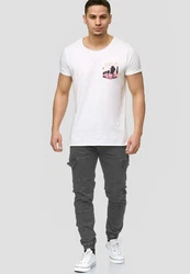 Indicode Herren Cargohose August Dunkelgrau/Khaki/Hellgrau/Grau/Dunkelblau