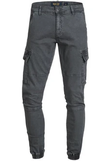 Indicode Herren Cargohose August Dunkelgrau/Khaki/Hellgrau/Grau/Dunkelblau