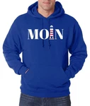 Youth Designz Kapuzenpullover Moin Leuchtturm Herren Hoodie Hellblau/Blau