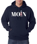 Youth Designz Kapuzenpullover Moin Leuchtturm Herren Hoodie Hellblau/Dunkelblau
