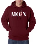 Youth Designz Kapuzenpullover Moin Leuchtturm Herren Hoodie Dunkelrot/Bordeaux