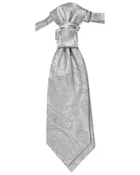 Paul Malone Anzugweste Herren Hochzeitsweste mit Plastron Set (V1, V2, V3) silber/grau