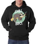 Youth Designz Kapuzenpullover Chill Bro Herren Hoodie Braun/Schwarz