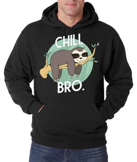 Youth Designz Kapuzenpullover Chill Bro Herren Hoodie Braun/Schwarz