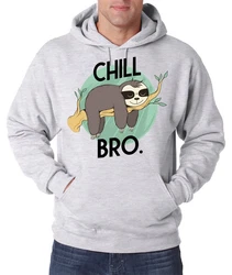 Youth Designz Kapuzenpullover Chill Bro Herren Hoodie Braun/Grau