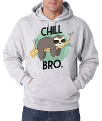 Youth Designz Kapuzenpullover Chill Bro Herren Hoodie Braun/Grau