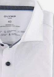 OLYMP Businesshemd Luxor Modern Fit-Serie Weiß/Creme