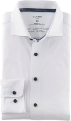 OLYMP Businesshemd Luxor Modern Fit-Serie Weiß/Creme