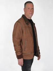 JCC Lederjacke Braun/Beige