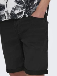 ONLY & SONS Jeansshorts ONSPLY Schwarz/Blau (8581/5015/5189)