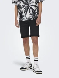 ONLY & SONS Jeansshorts ONSPLY Schwarz/Blau (8581/5015/5189)