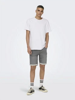 ONLY & SONS Jeansshorts ONSPLY blau