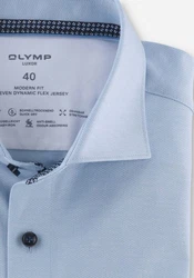 OLYMP Businesshemd Luxor Modern Fit-Serie Hellblau/Dunkelblau/Blau/Grau