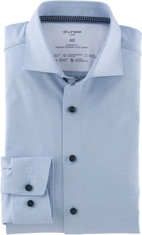 OLYMP Businesshemd Luxor Modern Fit-Serie Hellblau/Dunkelblau/Blau/Grau