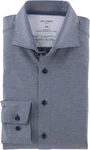 OLYMP Businesshemd Luxor Modern Fit-Serie Grau/Dunkelblau/Blau