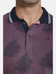 Charles Colby Poloshirt EARL NEELS Kragen Lila/Bordeaux/Dunkelrot/Dunkelblau