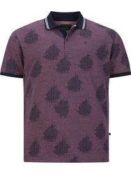 Charles Colby Poloshirt EARL NEELS Kragen Lila/Bordeaux/Dunkelrot/Dunkelblau