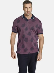Charles Colby Poloshirt EARL NEELS Kragen Lila/Bordeaux/Dunkelrot/Dunkelblau