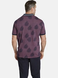 Charles Colby Poloshirt EARL NEELS Kragen Lila/Bordeaux/Dunkelrot/Dunkelblau