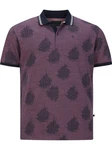 Charles Colby Poloshirt EARL NEELS Kragen Lila/Bordeaux/Dunkelrot/Dunkelblau