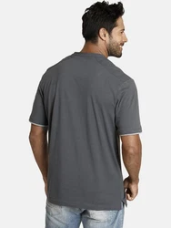 Jan Vanderstorm T-Shirt NANTE Lagen-Look Dunkelgrau/Grau/Hellgrau/Dunkelblau