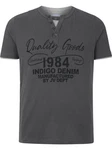 Jan Vanderstorm T-Shirt NANTE Lagen-Look Dunkelgrau/Grau/Hellgrau/Dunkelblau