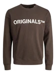 Jack & Jones Sweatshirt Basic Sweater Langarm Shirt Rundhals Pullover JORCLEAN (4672) Braun (4672)