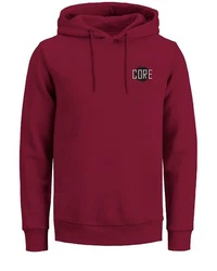 Jack & Jones Hoodie Logo Kapuzen Sweater COSTREET (4673) Rot