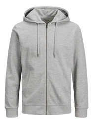 JACK & JONES Sweatjacke Hellgrau/Grau