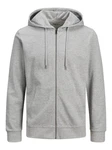 JACK & JONES Sweatjacke Hellgrau/Grau