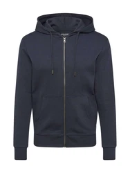 JACK & JONES Male Hoodie Basic Reißverschluss Sweatjacke Navy Blazer