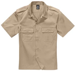 Brandit Hemd US Kurzarm Khaki/Braun/Beige
