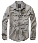 Brandit Hemd Riley Denim Khaki/Dunkelgrün/Braun/Grau/Hellgrau