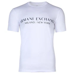 ARMANI EXCHANGE T-Shirt '8NZT72' Hellblau/Silber/Rot