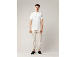 MELA Bio-Herren T-Shirt AVAN Weiß/Grau/Creme