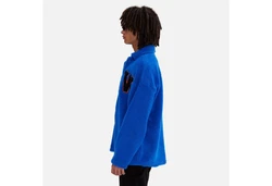 COFI Casuals Winterjacke Oversize Jacke Teddy Blau/Hellblau