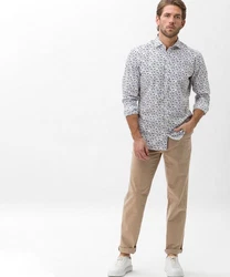 Brax 5-Pocket Hose Style CADIZ Khaki/Beige/Braun